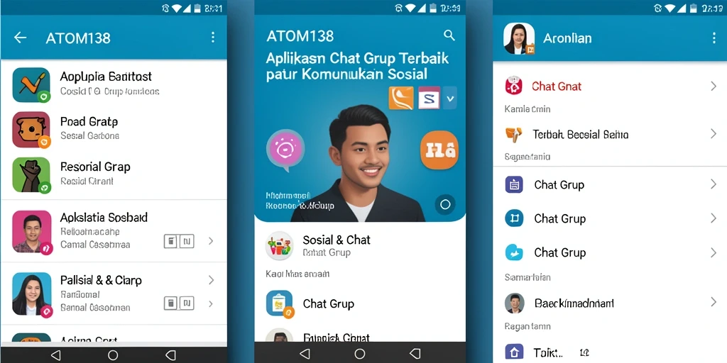 Antarmuka pengguna ATOM138 yang menarik dan fungsional.