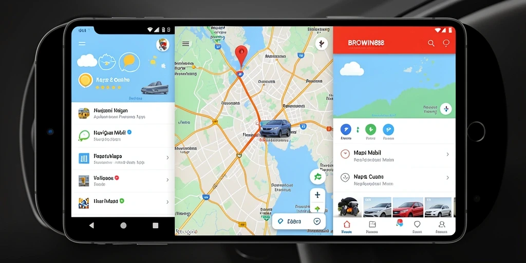 Antarmuka BROWIN88 yang intuitif dan mudah digunakan untuk navigasi mobil.