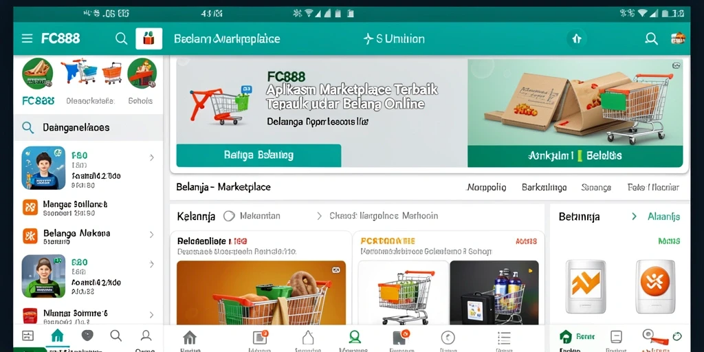 Tampilan antarmuka FC888 yang menarik untuk belanja online.
