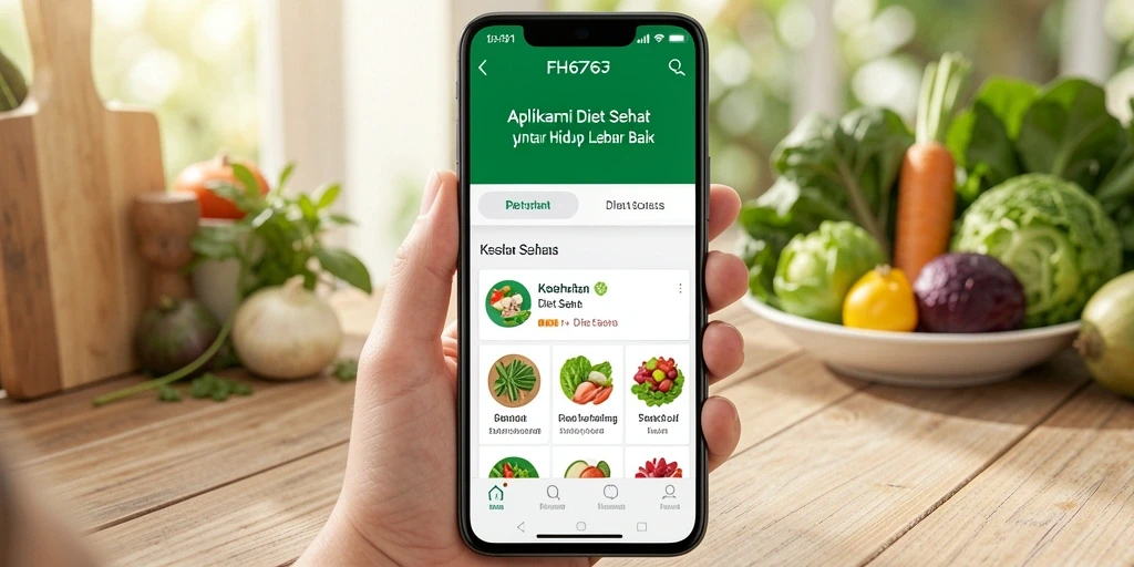 Tampilan antarmuka FH6767 yang menarik dan fungsional untuk Diet Sehat.