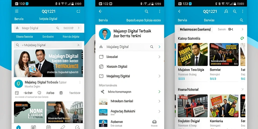 Antarmuka aplikasi QQ1221 yang menarik dan user-friendly.