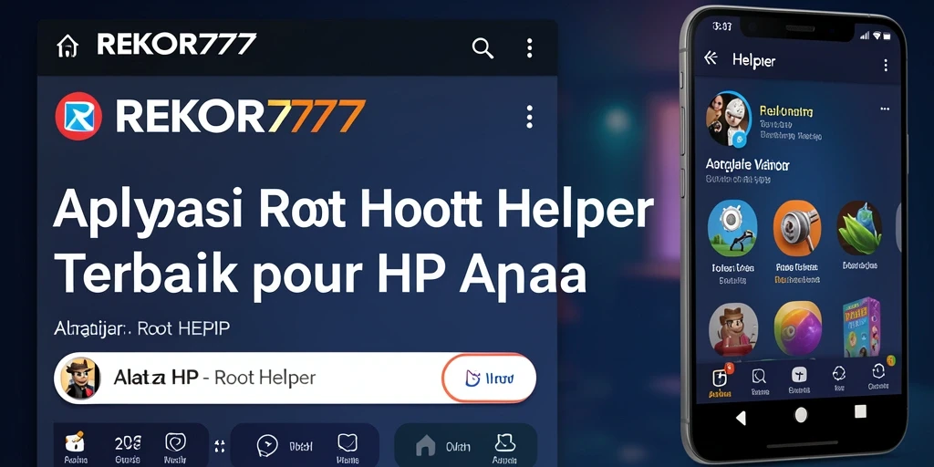 Antarmuka pengguna REKOR777 yang sederhana dan fungsional untuk rooting.