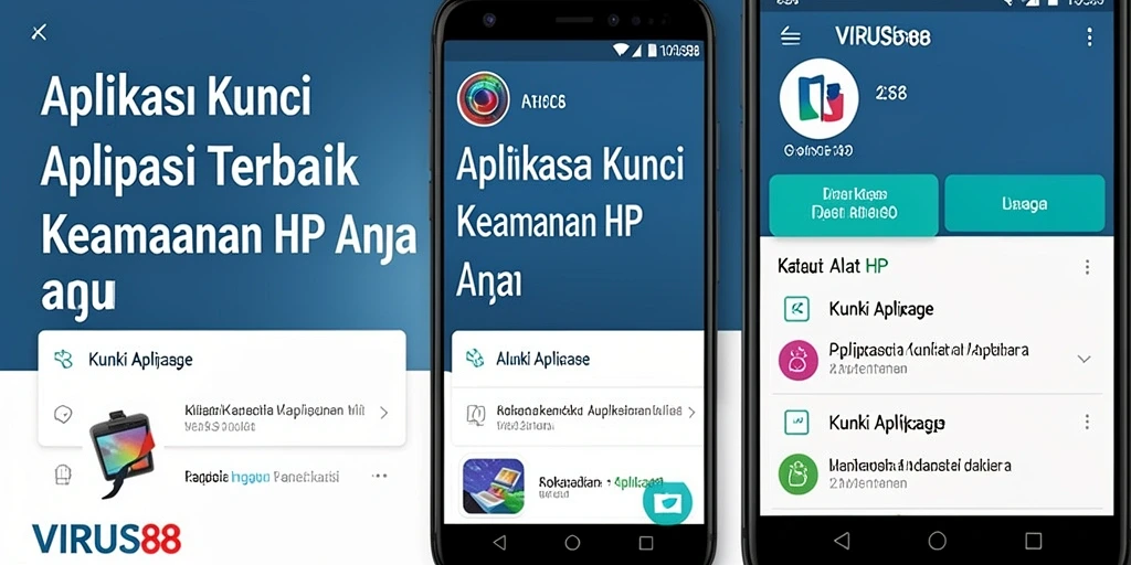 Tampilan antarmuka utama aplikasi Kunci Aplikasi VIRUS88.