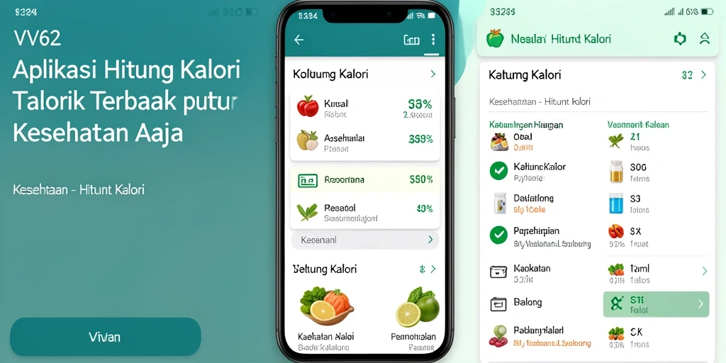 Tampilan antarmuka aplikasi Hitung Kalori yang sederhana dan efektif.